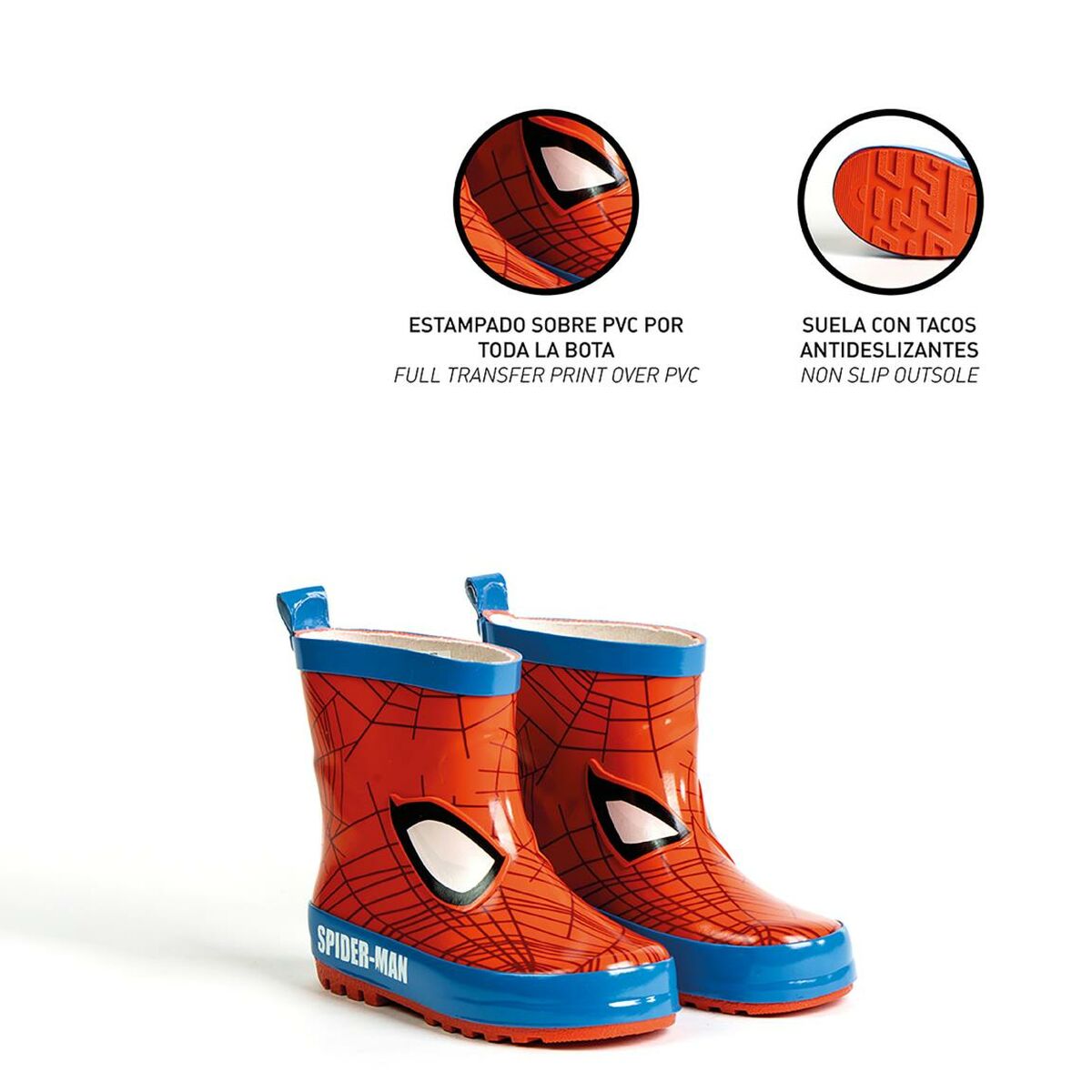 Otroški čevlji za v vodo Spider-Man Rdeča